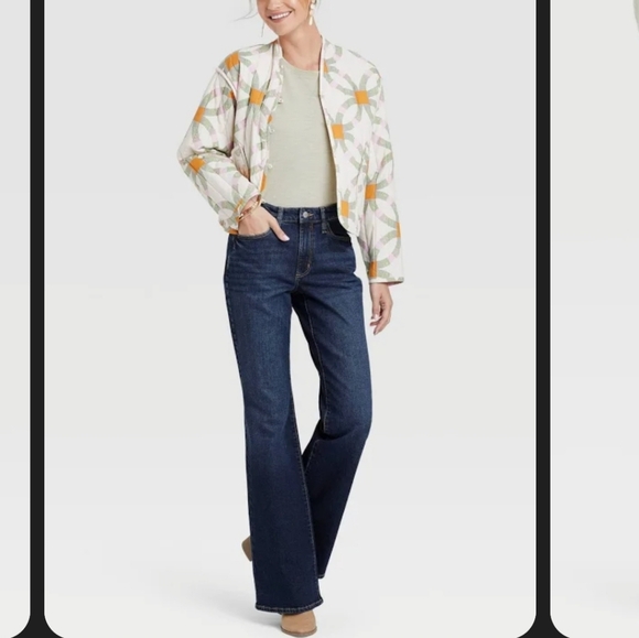 6L Universal Thread Jeans Women's  High-Rise Flare Blue Denim Pants 6L - Picture 3 of 15